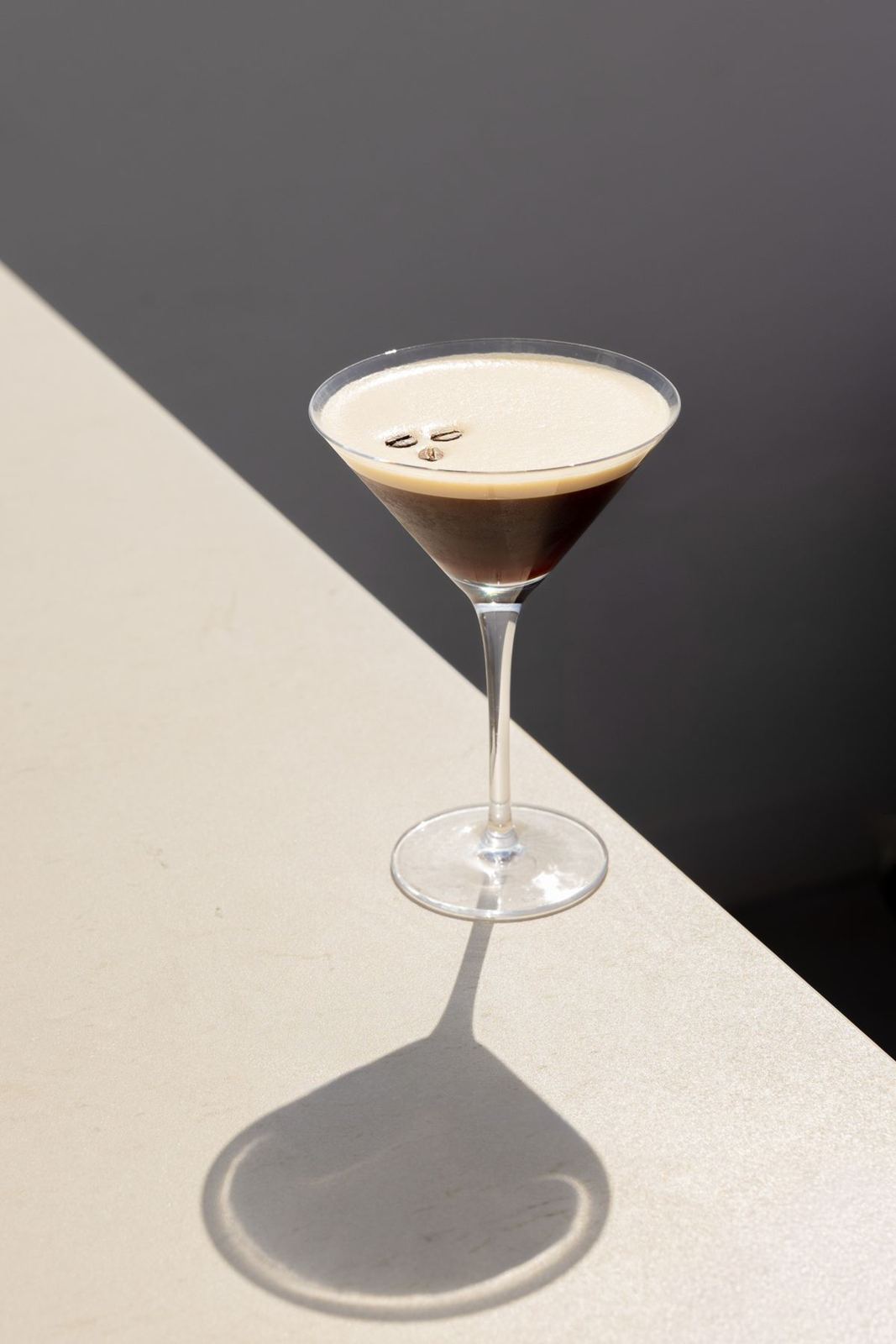 Espresso martini en la barra